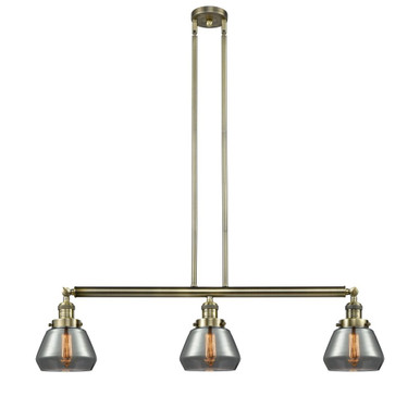 Fulton 100W 3 LED Stem Adjustable Island 10X39.25 Inch Wide by Innovations - 213-AB-G173-LED