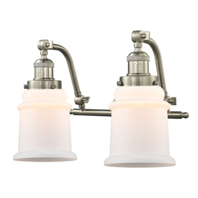 Canton 2 Light Adjustable Bath Vanity 12 and 18 Inch Wide by Innovations - 515-2W-SN-G181