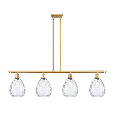 Waverly 4 Light Stem Hung Island 12.5 Inch and 48 Inch Wide by Innovations - 516-4I-G372