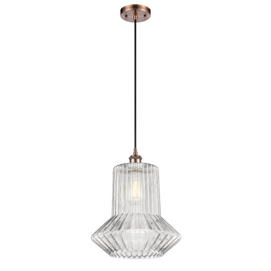 Springwater 100W 1 LED Cord Hung Mini Pendant 15X12 Inch by Innovations - 516-1P-AC-G212-LED