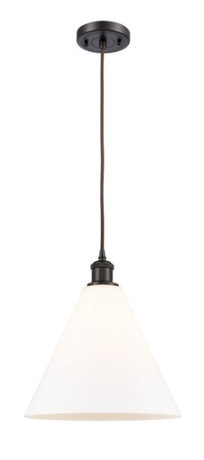 Berkshire Glass 1 Light Cord hung Mini Pendant 13 X 12 by Innovations - 516-1P-OB-GBC-121
