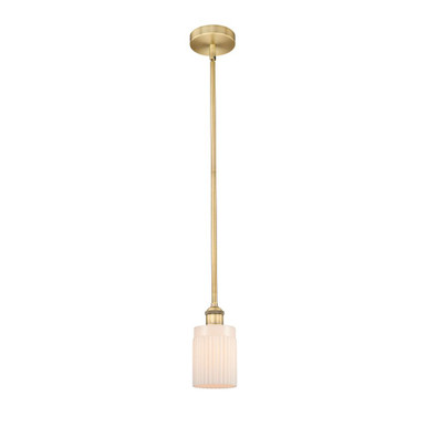 Hadley 1 Light Stem Hung Mini Pendant 8.5 and 4.5 Inch Wide by Innovations - 616-1S-BB-G341