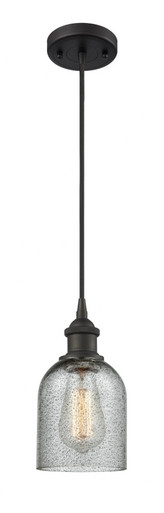 Caledonia 1 Light Cord Hung Mini Pendant 9 and 5 Inch Wide by Innovations - 516-1P-OB-G257