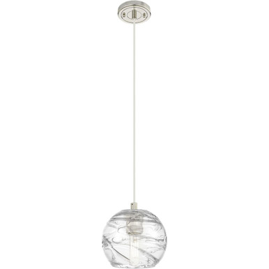Crown Point 1 Light Cord Hung Pendant 6.38 X 5.88 Inch Wide by Innovations - 434-1P-PN-G1213-6CL