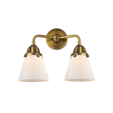 Cone 2 Light Bath Vanity 12.13 Inch Tall and 14.25 Inch Wide by Innovations - 288-2W-G6