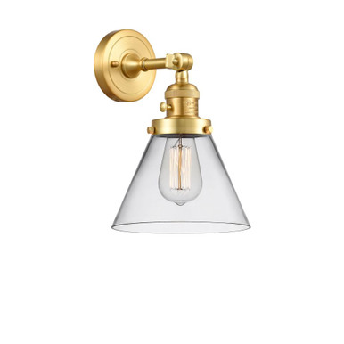 Cone 100W 1 LED Adjustable Wall Sconce 10 and 8 Inch Wide by Innovations - 203SW-G4-LED