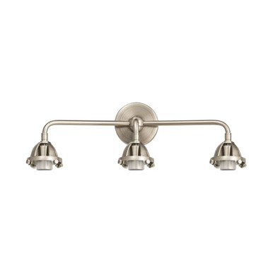 Nouveau 2 3 Light Bath Vanity 7.38 Inch and 21.25 Inch Wide by Innovations - 288-3W-SN