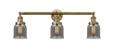 Bell 3 Light Bath Vanity 11 Inch Tall and 30 Inch Wide by Innovations - 205-BB-G53
