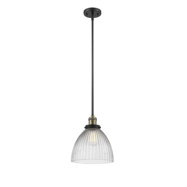 Seneca Falls 1 Light Stem Hung Mini Pendant 12X9.5 Inch Wide by Innovations - 201S-G-G222