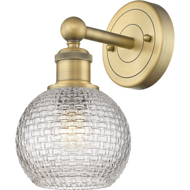 Athens 1 Light Wall Sconce 10.38 Inch Tall X 5.88 Inch Wide by Innovations - 616-1W-G122C-6