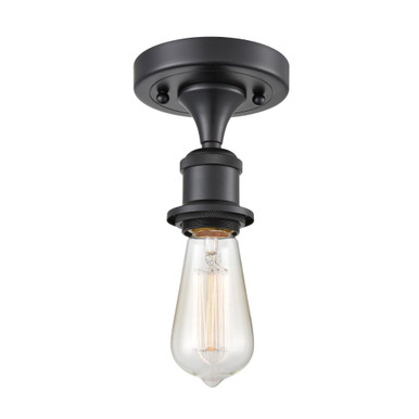 Bare Bulb 100W 1 LED Semi Flush Mount 5.5 Tall and 4.5 Wide by Innovations - 516-1C-LED