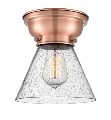 Cone 1 Light Flush Mount 8.25 Inch Tall and 7.75 Inch Wide by Innovations - 623-1F-AC-G44