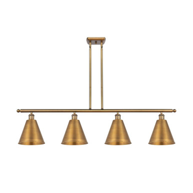 Berkshire Metal 4 Light Stem hung Island 10.5X48 Inch Wide by Innovations - 516-4I-BB-MBC-8-BB