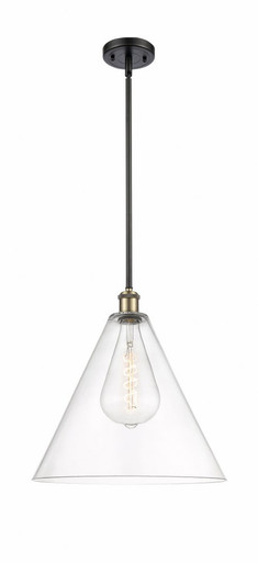 Berkshire Glass 1 Light Pendant 17 Inch Tall X 16 Inch Wide by Innovations - 516-1S-BAB-GBC-162