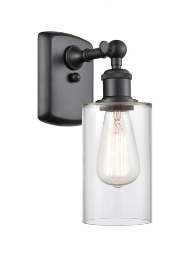 Clymer 1 Light Wall Sconce 9.88 Inch Tall and 3.88 Inch Wide by Innovations - 516-1W-BK-G802
