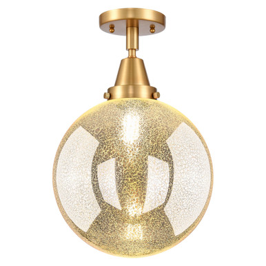 Beacon 1 Light Flush Mount 10 Inch Wide and 12.5 Inch Tall by Innovations - 447-1C-SG-G208-10
