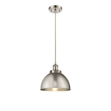 Derby 100W 1 LED Cord Hung Mini Pendant 10.5 X 10 Inch Wide by Innovations - 916-1P-MFD-10-LED