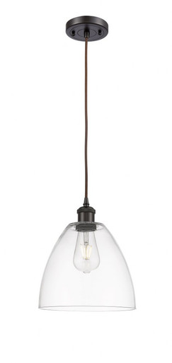 Bristol 1 Light Cord hung Mini Pendant 11.5 InchX9 Inch Wide by Innovations - 516-1P-OB-GBD-92