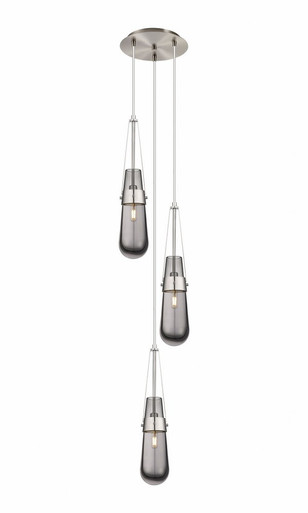 Milan 3 Light Medium Pendant by Innovations - 113-452-1P-SN-G452-4SM