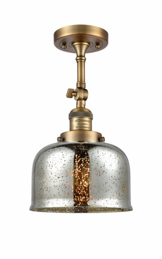 Bell 1 Light Adjustable Semi Flush Mount 14.5X7.75 Inch Wide by Innovations - 201F-BB-G78