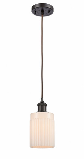 Hadley 1 Light Cord Hung Mini Pendant 9 and 4.5 Inch Wide by Innovations - 516-1P-OB-G341