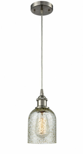 Caledonia 1 Light Cord Hung Mini Pendant 9 and 5 Inch Wide by Innovations - 516-1P-SN-G259
