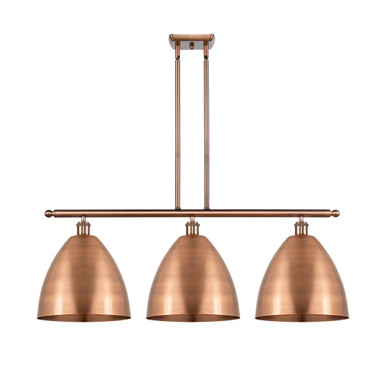 Bristol 3 Light Stem Hung Island 13.5 and 38.5 Inch Wide by Innovations - 516-3I-AC-MBD-12-AC
