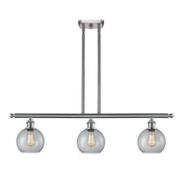Athens 3 Light Stem Hung Island 14.13 Inch X 38.25 Inch Wide by Innovations - 516-3I-SN-G122-12