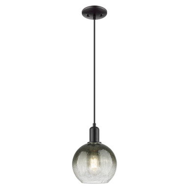 Brookhaven Globe 1 Light Cord Hung Mini Pendant 11.83X8 by Innovations - 716-1P-BK-G483-8SL