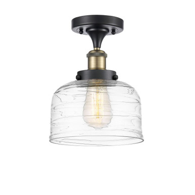 Bell 100W 1 LED Semi Flush Mount 13 Inch Tall X 8 Inch Wide by Innovations - 916-1C-G7-LED