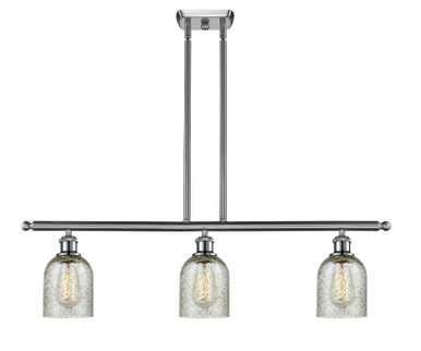 Caledonia 3 Light Stem Hung Island 9.5 Inch and 36 Inch Wide by Innovations - 516-3I-SN-G259