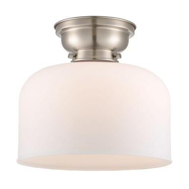 Bell 1 Light Flush Mount 10 Inch Tall and 11.5 Inch Wide by Innovations - 623-1F-G7-L