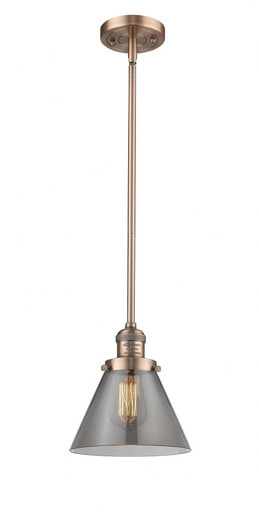 Cone 1 Light Stem Hung Mini Pendant 10 Inch and 8 Inch Wide by Innovations - 201S-AC-G43