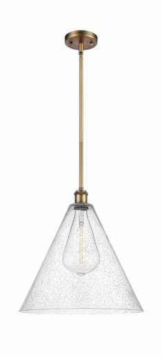 Berkshire Glass 1 Light Pendant 17 Inch Tall X 16 Inch Wide by Innovations - 516-1S-BB-GBC-164