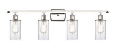 Clymer 4 Light Bath Vanity 9.88 Inch Tall X 33.88 Inch Wide by Innovations - 516-4W-PN-G802