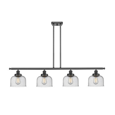 Bell 4 Light Stem hung Down Island 10 Inch Tall and 48 Inch by Innovations - 916-4I-G7
