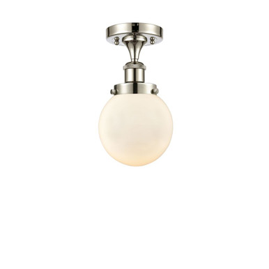 Beacon 1 Light Semi Flush Mount 11 Inch Tall and 6 Inch Wide by Innovations - 916-1C-G20-6