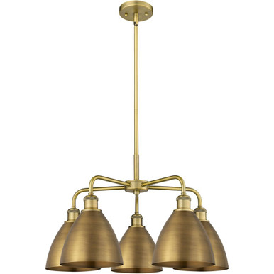 Bristol 5 Light Chandelier 15 Inch Tall and 25.5 Inch Wide by Innovations - 516-5CR-MBD-75