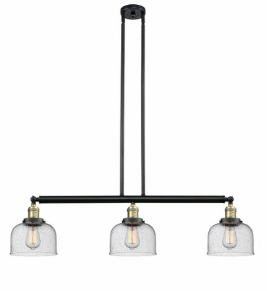 Bell 3 Light Stem Adjustable Island 13 Inch X 40.5 Inch Wide by Innovations - 213-BAB-G74