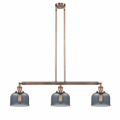 Bell 3 Light Stem Adjustable Island 13 Inch X 40.5 Inch Wide by Innovations - 213-AC-G73