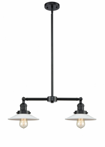 Halophane 2 Light Stem Adjustable Island 10 and 21 Inch Wide by Innovations - 209-OB-G1