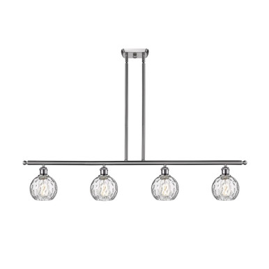 Athens Water Glass 4 Light Stem Hung Island 8.5X48 Inch Wide by Innovations - 516-4I-G1215-6