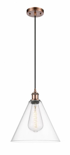 Berkshire Glass 1 Light Cord hung Mini Pendant 13 X 12 by Innovations - 516-1P-AC-GBC-122