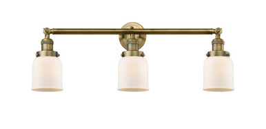Bell 3 Light Bath Vanity 11 Inch Tall and 30 Inch Wide by Innovations - 205-BB-G51