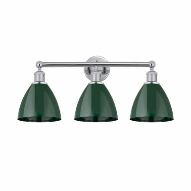 Bristol 3 Light Bath Vanity 11.75 Inch Tall X 25.5 Inch Wide by Innovations - 616-3W-PC-MBD-75-GR