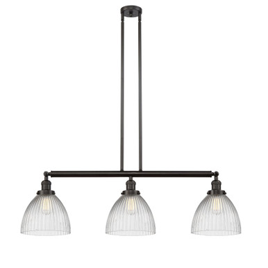 Seneca Falls 3 Light Stem Adjustable Island 13X39 Inch Wide by Innovations - 213-G222