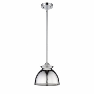 Adirondack 1 Light Art Deco Stem Hung Small Pendant by Innovations - 516-1S-PC-M14-PC