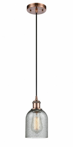 Caledonia 1 Light Cord Hung Mini Pendant 9 and 5 Inch Wide by Innovations - 516-1P-AC-G257