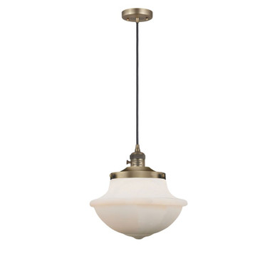 Oxford 100W 1 LED Cord Down Mini Pendant 11.25 X 11.75 Inch by Innovations - 201CSW-G54-LED