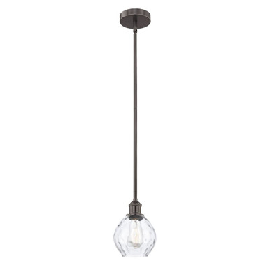 Waverly 1 Light Stem Hung Mini Pendant 8 and 6 Inch Wide by Innovations - 616-1S-OB-G362